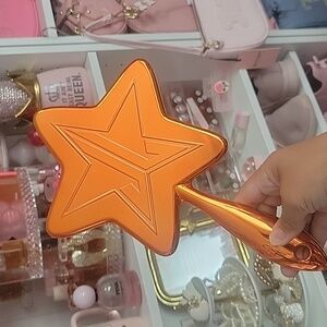 Jeffree Star Metallic Orange handheld mirror